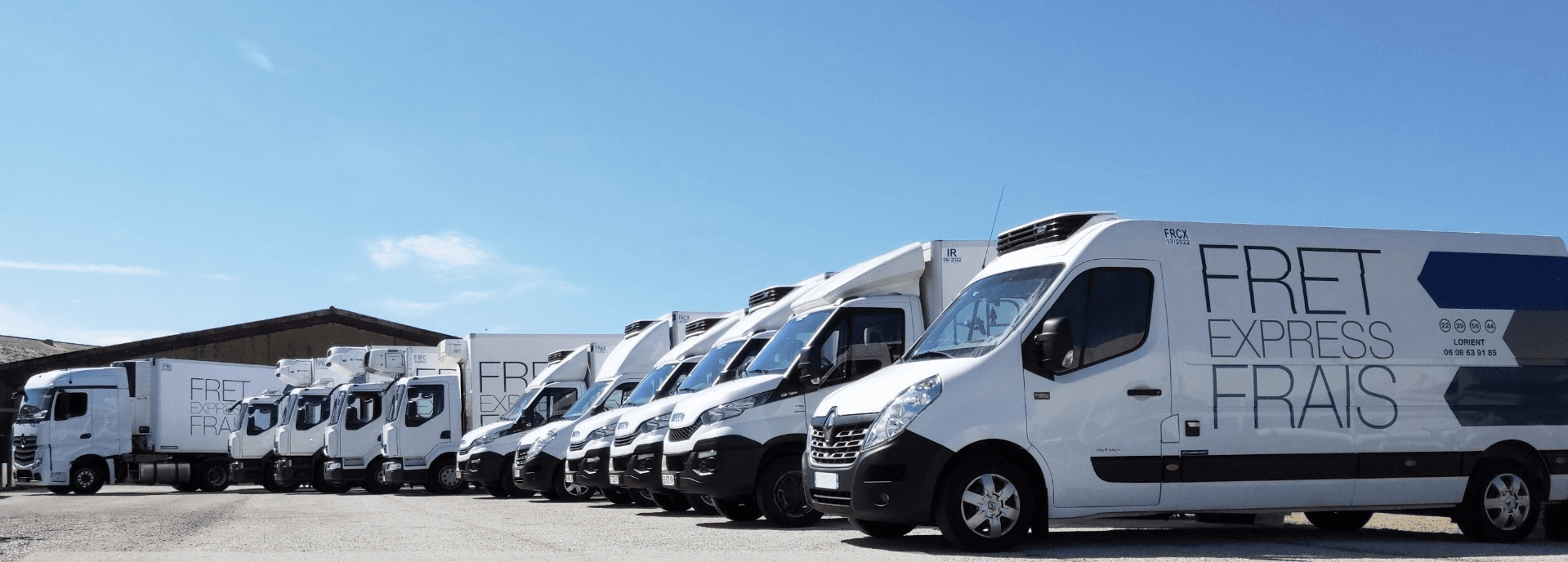 Photo flotte de camion livraison
